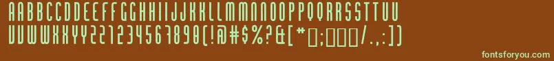 ChingoloPro Font – Green Fonts on Brown Background