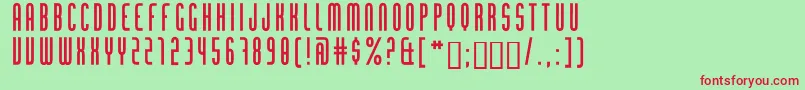 ChingoloPro Font – Red Fonts on Green Background