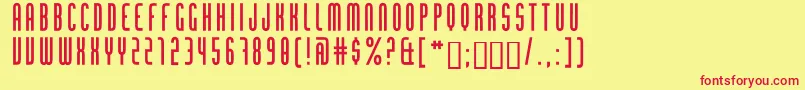 ChingoloPro Font – Red Fonts on Yellow Background