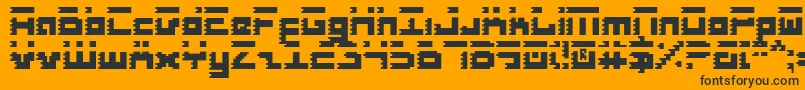 Roid Font – Black Fonts on Orange Background