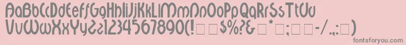 フォントCourantDisplaySsi – ピンクの背景に灰色の文字