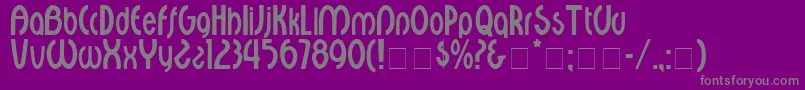 CourantDisplaySsi Font – Gray Fonts on Purple Background