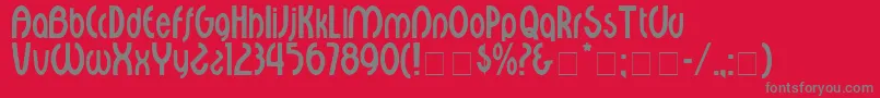 Шрифт CourantDisplaySsi – серые шрифты на красном фоне