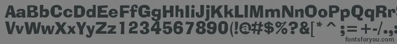 Шрифт Adlibbtc – чёрные шрифты на сером фоне