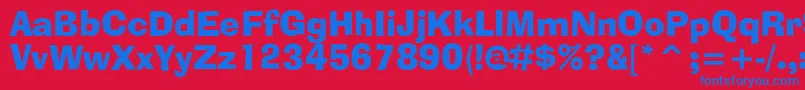 Adlibbtc Font – Blue Fonts on Red Background