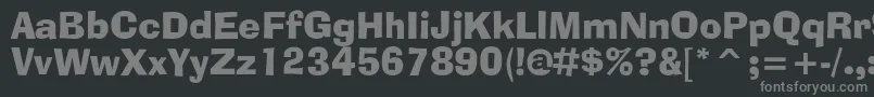 Adlibbtc Font – Gray Fonts on Black Background
