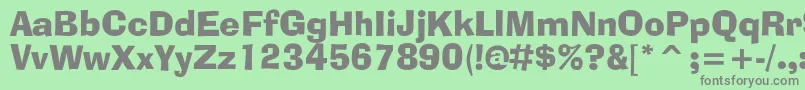 Adlibbtc Font – Gray Fonts on Green Background