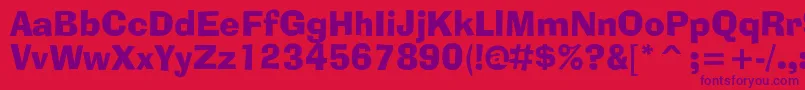 Adlibbtc Font – Purple Fonts on Red Background