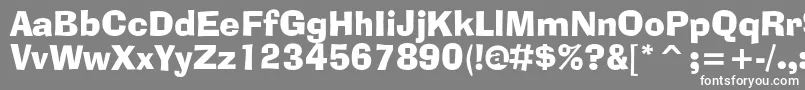 Adlibbtc Font – White Fonts on Gray Background