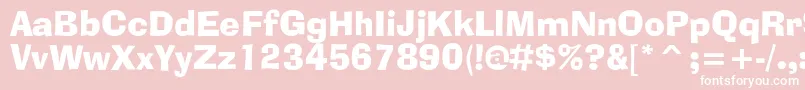 フォントAdlibbtc – ピンクの背景に白い文字
