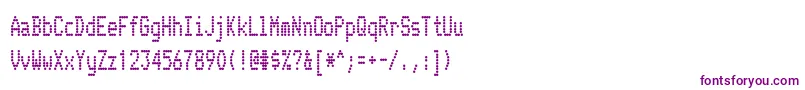 Шрифт Telidoncd ffy – фиолетовые шрифты на белом фоне