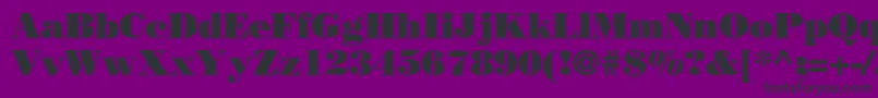 BodoniPosterSsi Font – Black Fonts on Purple Background