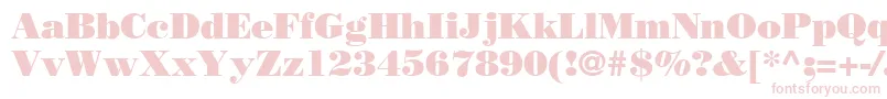 BodoniPosterSsi Font – Pink Fonts on White Background