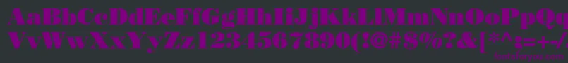 BodoniPosterSsi Font – Purple Fonts on Black Background
