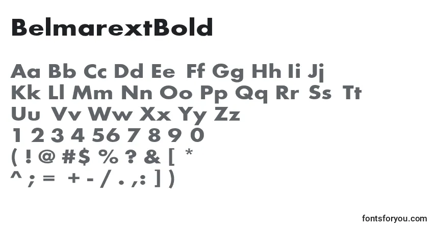 BelmarextBold-fontti – aakkoset, numerot, erikoismerkit