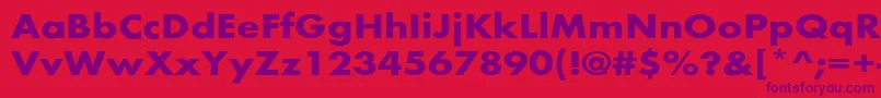 BelmarextBold Font – Purple Fonts on Red Background
