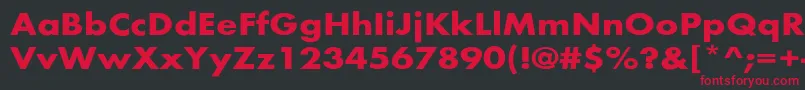 BelmarextBold Font – Red Fonts on Black Background