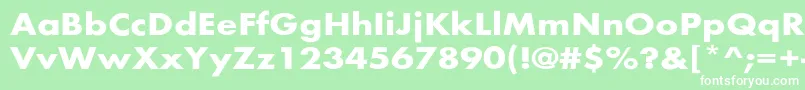 BelmarextBold Font – White Fonts on Green Background
