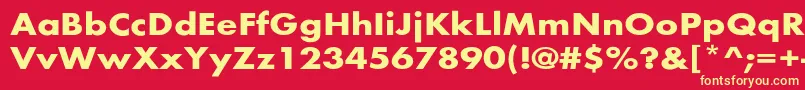 BelmarextBold Font – Yellow Fonts on Red Background