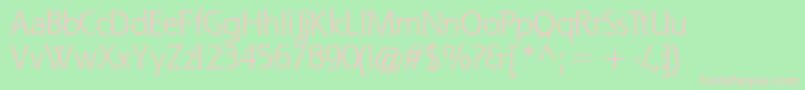 Quessk Font – Pink Fonts on Green Background