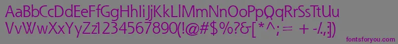 Шрифт Quessk – фиолетовые шрифты на сером фоне