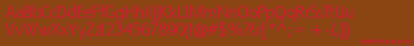 Quessk Font – Red Fonts on Brown Background