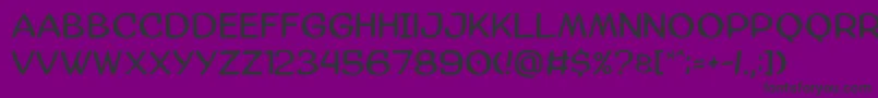 Fonte Amazgoda – fontes pretas em um fundo violeta