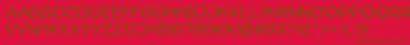 Amazgoda Font – Brown Fonts on Red Background