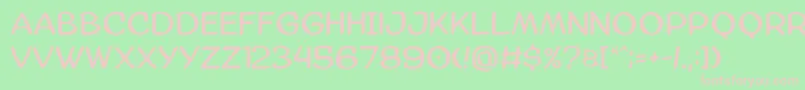 Amazgoda Font – Pink Fonts on Green Background