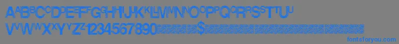 Шрифт Dancelights – синие шрифты на сером фоне