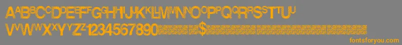 Шрифт Dancelights – оранжевые шрифты на сером фоне
