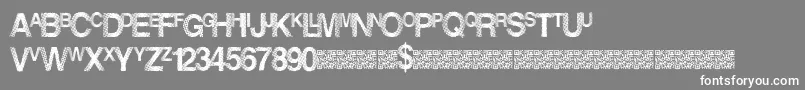 Dancelights Font – White Fonts on Gray Background
