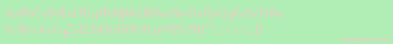 Pfplacebo Font – Pink Fonts on Green Background