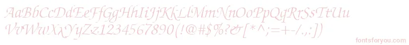 Подробнее о шрифте ChanceryScriptLightSsiLightItalic Шрифт ChanceryScriptLightSsiLightItalic – розовые шрифты