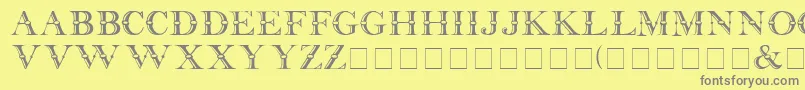 Baffle Font – Gray Fonts on Yellow Background
