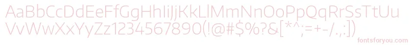 EncodesansExtralight Font – Pink Fonts on White Background