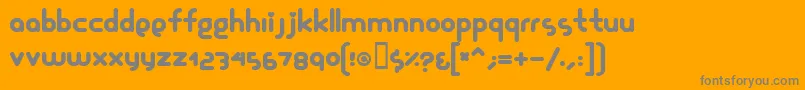 Glamourgirl Font – Gray Fonts on Orange Background