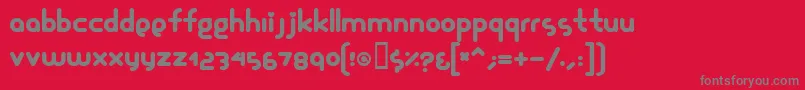Шрифт Glamourgirl – серые шрифты на красном фоне
