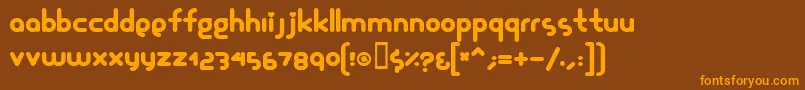 Glamourgirl Font – Orange Fonts on Brown Background