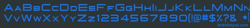 Gotthard Font – Blue Fonts on Black Background