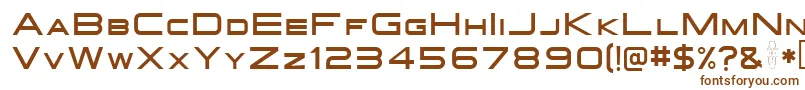 Gotthard Font – Brown Fonts on White Background