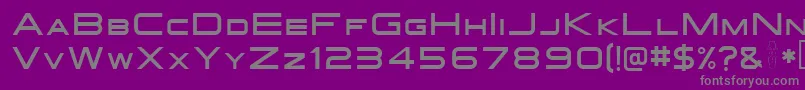 Gotthard Font – Gray Fonts on Purple Background