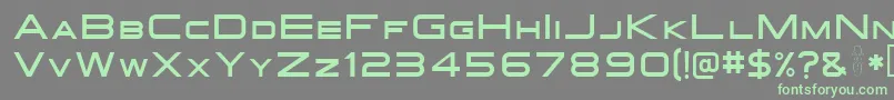 Gotthard Font – Green Fonts on Gray Background