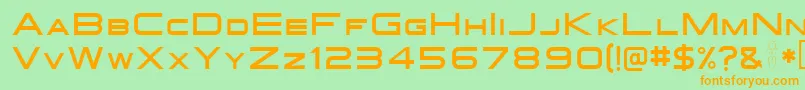 Gotthard Font – Orange Fonts on Green Background