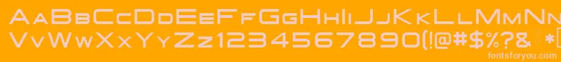 Gotthard Font – Pink Fonts on Orange Background