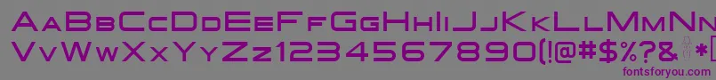 Gotthard Font – Purple Fonts on Gray Background