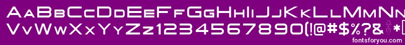 Gotthard Font – White Fonts on Purple Background