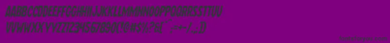 Wolfbrotherslightital Font – Black Fonts on Purple Background