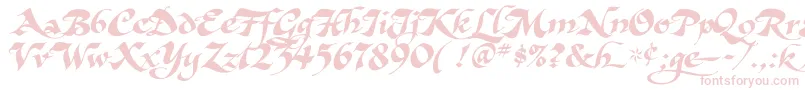 AsHarliquin Font – Pink Fonts on White Background