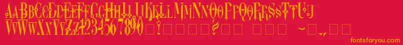 More about Dreamscarc Font Dreamscarc Font – Orange Fonts on Red Background